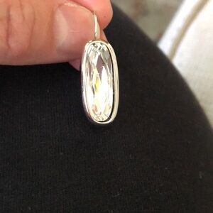 Myka clear Swarovski crystal drop earrings